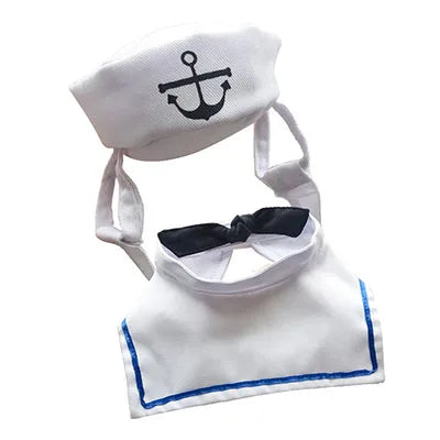 Funny Pet Cat Costumes Cat Apparel Clothes For Halloween Christmas Cosplay Navy Sailor Costumes Jacket Cloak Dog Accessories