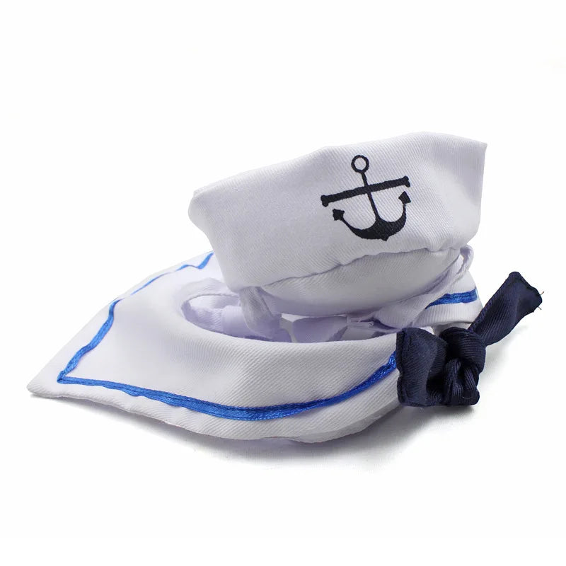 Funny Pet Cat Costumes Cat Apparel Clothes For Halloween Christmas Cosplay Navy Sailor Costumes Jacket Cloak Dog Accessories