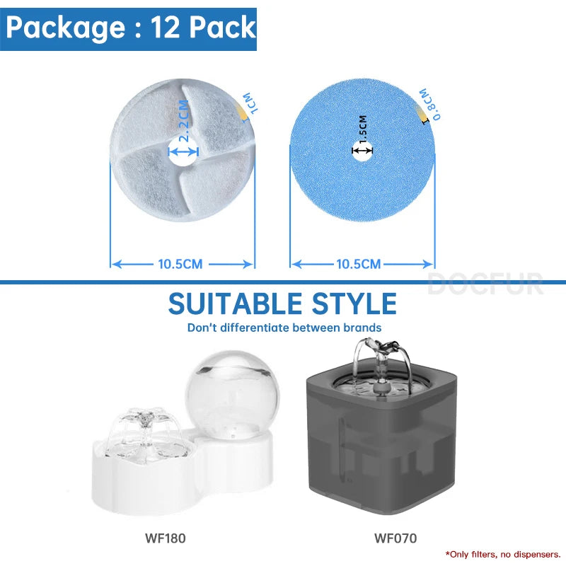 Cat Water Fountain Filter Source Factory Wholesale Professional Pet Fountain Replaced Filter Accessories Cat Drinking Filters