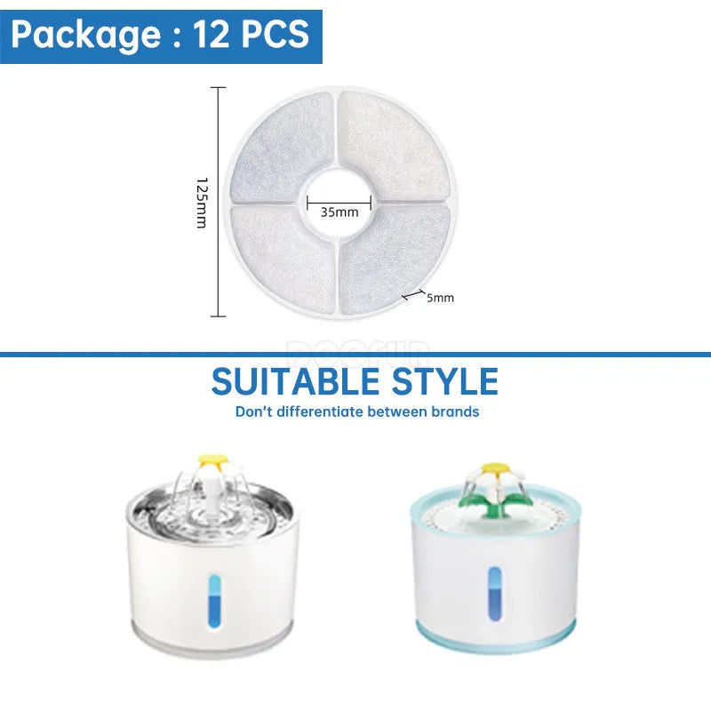 Cat Water Fountain Filter Source Factory Wholesale Professional Pet Fountain Replaced Filter Accessories Cat Drinking Filters