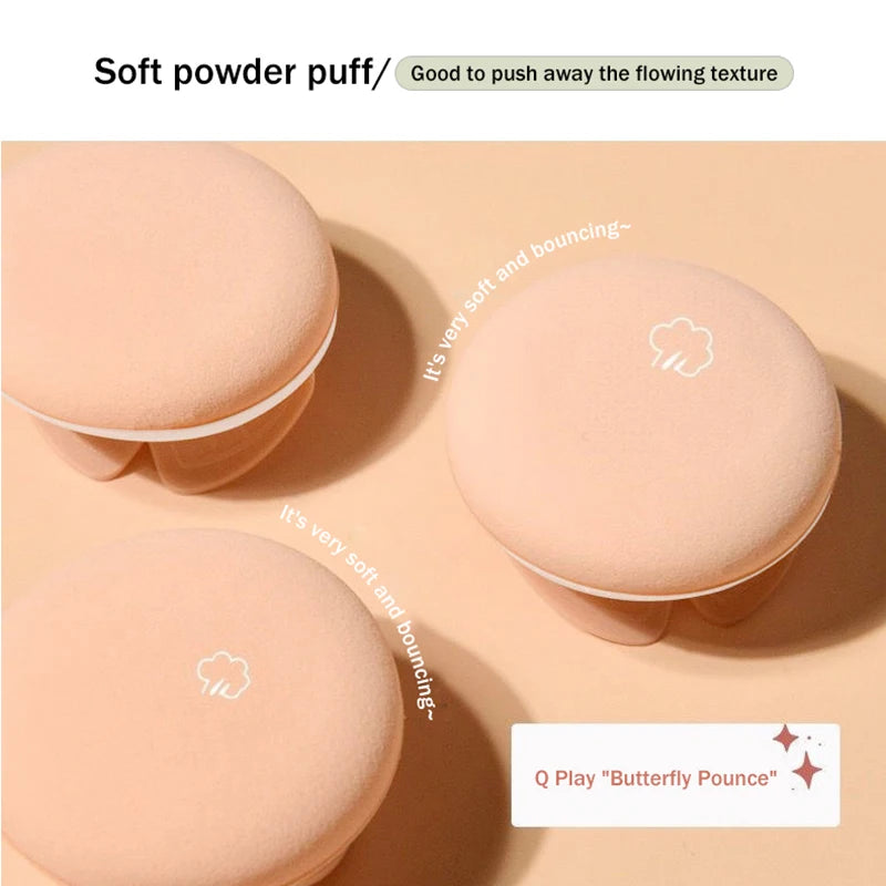 Air Cushion BB Cream Moisturizing Foundation Concealer Whitening Oil-control Waterproof Butterfly Powder Puff Makeup Cosmetics