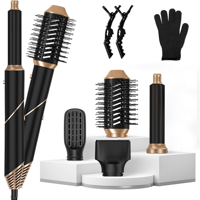 5-in-1 Hot Air Styler & Straightener Brush Set