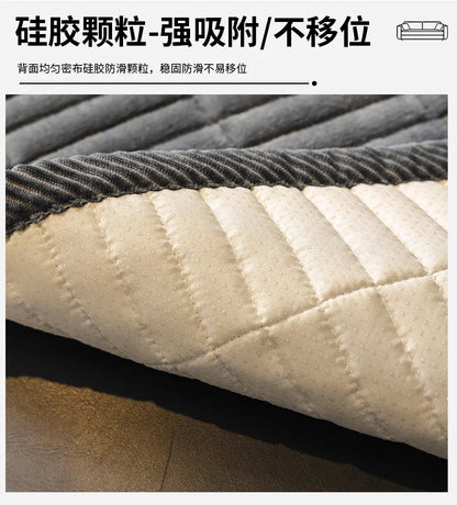 Flannel Sofa Cover – Thickened Non-Slip Couch Protector, Cat Scratch Resistant