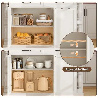 Îlot de cuisine sur roulettes, table d'îlot de 48 po pour cuisine avec poubelle