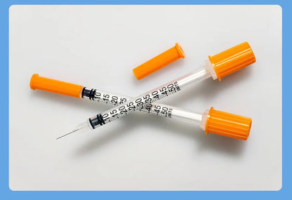 100pcs/lot 1ml 0.5ml 0.3ml 29G 30G 31G Disposable Plastic Veterinary Syringe With Needles Pet Animal Dog Cat Syringe