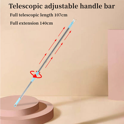 3Pcs Pet Hair Remover Set – Carpet Rake with Telescopic Handle for Dogs & Cats
