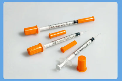 100pcs/lot 1ml 0.5ml 0.3ml 29G 30G 31G Disposable Plastic Veterinary Syringe With Needles Pet Animal Dog Cat Syringe