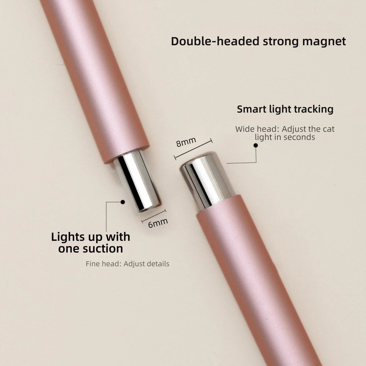 1Pcs Double Head Cat Eye Nail Magnetic Stick – Detachable Strong Magnet Manicure Tool