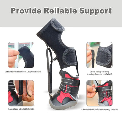 Corrective Dog Shoes – Anti-Slip Waterproof Paw Protection Boots