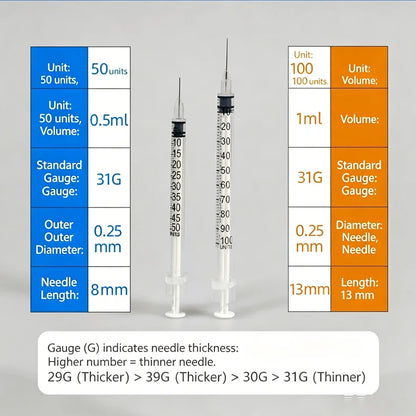 100pcs/lot 1ml 0.5ml 0.3ml 29G 30G 31G Disposable Plastic Veterinary Syringe With Needles Pet Animal Dog Cat Syringe