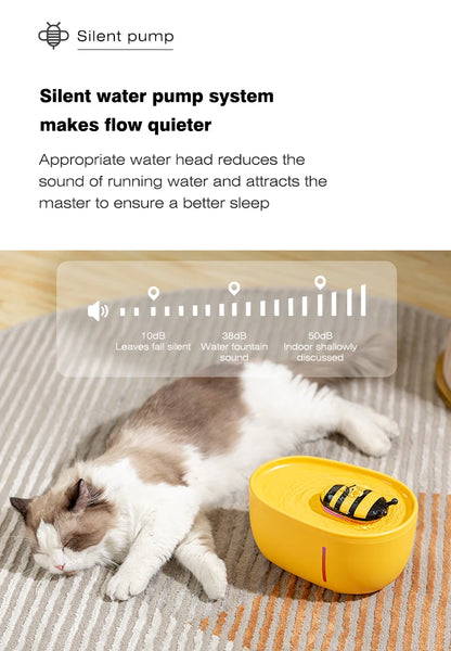 2L Cat Water Fountain – Automatic USB Pet Water Dispenser with Filter