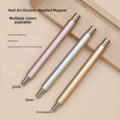 1Pcs Double Head Cat Eye Nail Magnetic Stick – Detachable Strong Magnet Manicure Tool