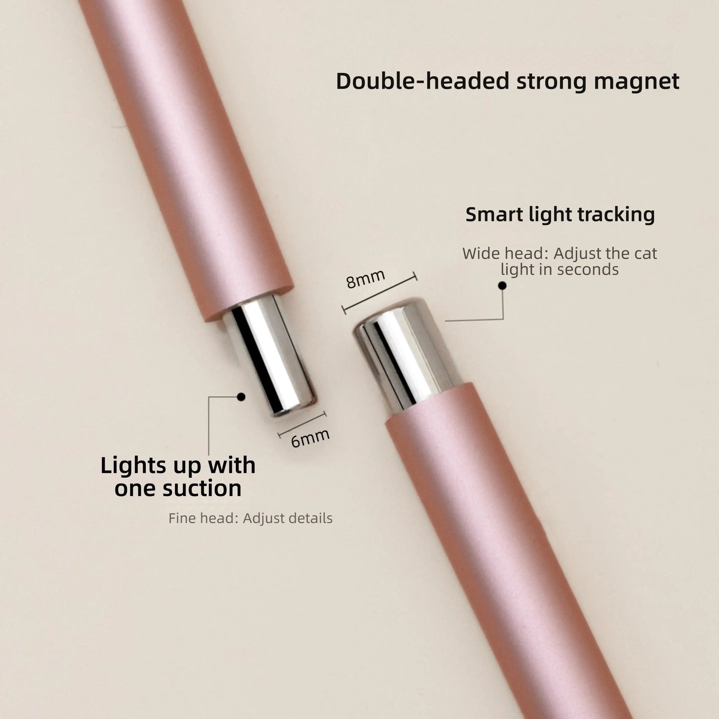 1Pcs Double Head Cat Eye Nail Magnetic Stick – Detachable Strong Magnet Manicure Tool