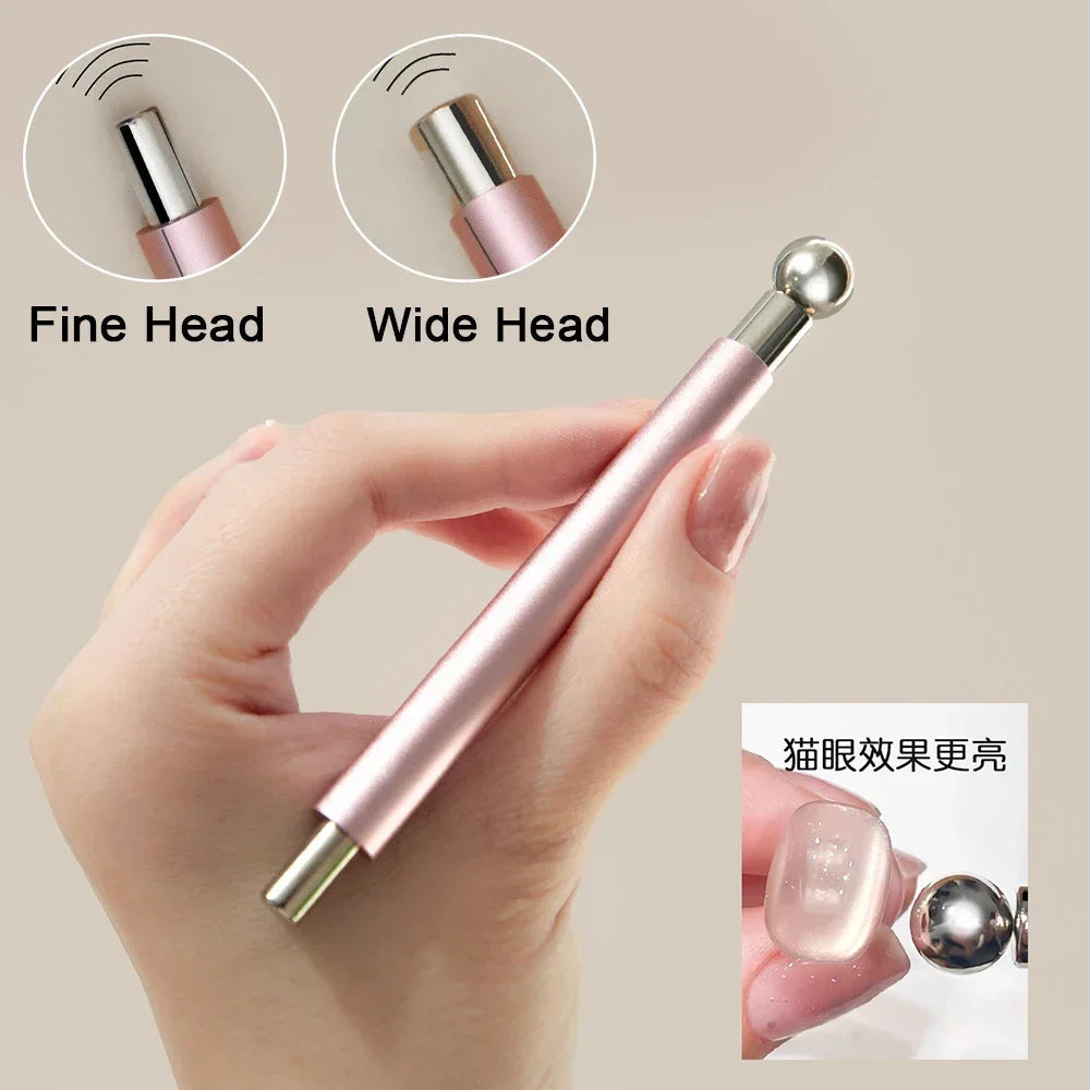 1Pcs Double Head Cat Eye Nail Magnetic Stick – Detachable Strong Magnet Manicure Tool