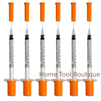 100pcs/lot 1ml 0.5ml 0.3ml 29G 30G 31G Disposable Plastic Veterinary Syringe With Needles Pet Animal Dog Cat Syringe