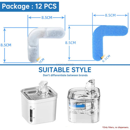 Cat Water Fountain Filter Source Factory Wholesale Professional Pet Fountain Replaced Filter Accessories Cat Drinking Filters