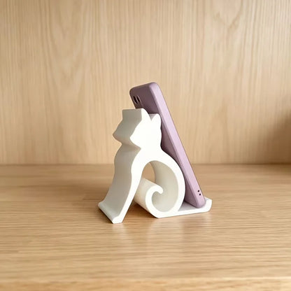 Cute Cat Phone Holder Stand – Adjustable Mobile & Tablet Stand
