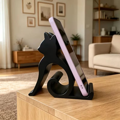 Cute Cat Phone Holder Stand – Adjustable Mobile & Tablet Stand