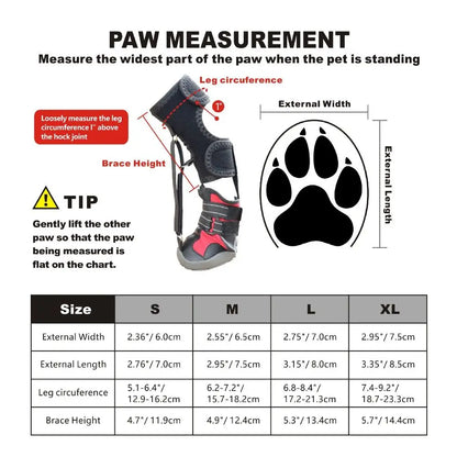 Corrective Dog Shoes – Anti-Slip Waterproof Paw Protection Boots