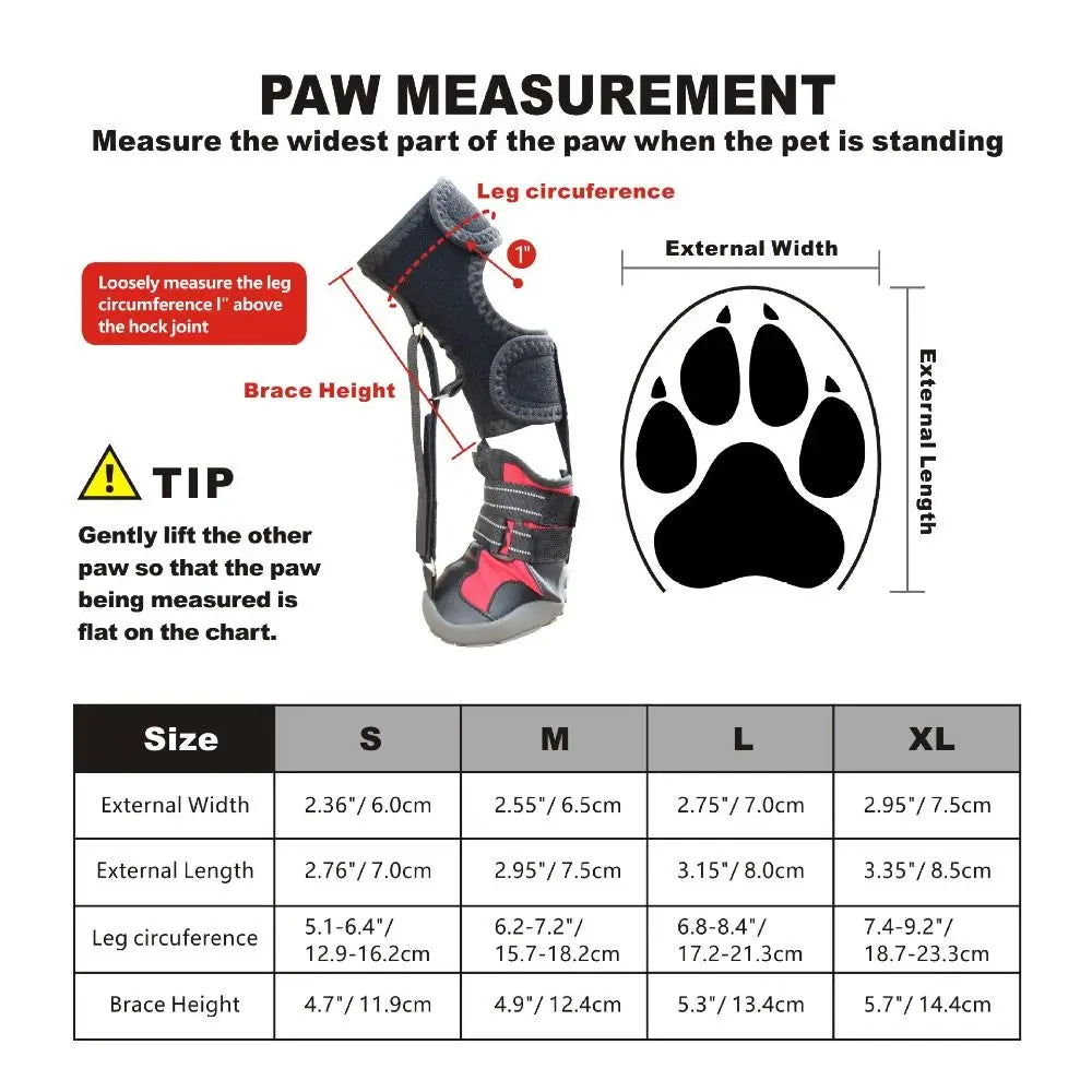Corrective Dog Shoes – Anti-Slip Waterproof Paw Protection Boots