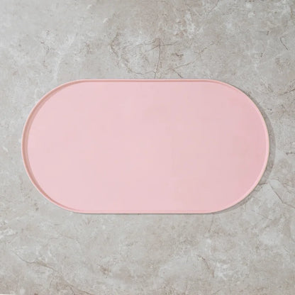 Cat Feeding Mat with Non-Slip Waterproof Design Pet Food Mat Compatible with Cat/Dog Bowls Multipet Households Dog Owners