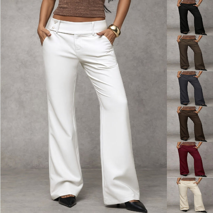 High-Waisted Slimming Workwear Suit Pants