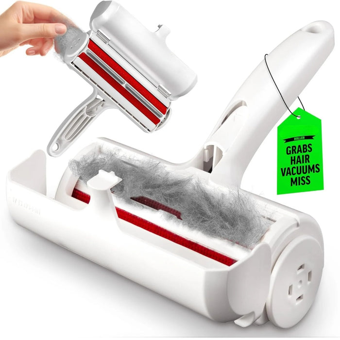 Reusable Pet Hair Remover Roller – Lint Roller for Dog & Cat Hair on Couch, Carpet & Car