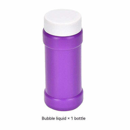 Santa Claus Bubble Machine Toy description shows a purple plastic bubble solution bottle with a white screw cap